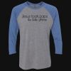 Unisex Triblend Three-Quarter Raglan T-Shirt Thumbnail