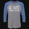 Unisex Triblend Three-Quarter Raglan T-Shirt Thumbnail