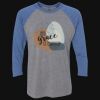 Unisex Triblend Three-Quarter Raglan T-Shirt Thumbnail