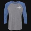 Unisex Triblend Three-Quarter Raglan T-Shirt Thumbnail