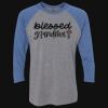 Unisex Triblend Three-Quarter Raglan T-Shirt Thumbnail