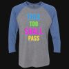 Unisex Triblend Three-Quarter Raglan T-Shirt Thumbnail