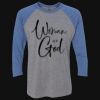 Unisex Triblend Three-Quarter Raglan T-Shirt Thumbnail