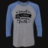 Unisex Triblend Three-Quarter Raglan T-Shirt Thumbnail