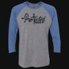 Unisex Triblend Three-Quarter Raglan T-Shirt Thumbnail
