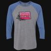Unisex Triblend Three-Quarter Raglan T-Shirt Thumbnail