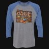 Unisex Triblend Three-Quarter Raglan T-Shirt Thumbnail