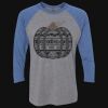 Unisex Triblend Three-Quarter Raglan T-Shirt Thumbnail