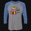 Unisex Triblend Three-Quarter Raglan T-Shirt Thumbnail