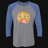 Unisex Triblend Three-Quarter Raglan T-Shirt Thumbnail