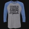 Unisex Triblend Three-Quarter Raglan T-Shirt Thumbnail