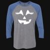 Unisex Triblend Three-Quarter Raglan T-Shirt Thumbnail