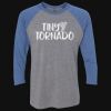 Unisex Triblend Three-Quarter Raglan T-Shirt Thumbnail