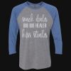 Unisex Triblend Three-Quarter Raglan T-Shirt Thumbnail