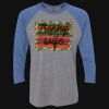 Unisex Triblend Three-Quarter Raglan T-Shirt Thumbnail