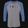 Unisex Triblend Three-Quarter Raglan T-Shirt Thumbnail