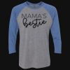 Unisex Triblend Three-Quarter Raglan T-Shirt Thumbnail