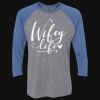 Unisex Triblend Three-Quarter Raglan T-Shirt Thumbnail
