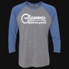 Unisex Triblend Three-Quarter Raglan T-Shirt Thumbnail