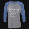 Unisex Triblend Three-Quarter Raglan T-Shirt Thumbnail