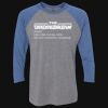 Unisex Triblend Three-Quarter Raglan T-Shirt Thumbnail