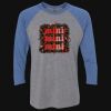 Unisex Triblend Three-Quarter Raglan T-Shirt Thumbnail