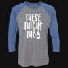 Unisex Triblend Three-Quarter Raglan T-Shirt Thumbnail