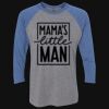 Unisex Triblend Three-Quarter Raglan T-Shirt Thumbnail