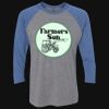 Unisex Triblend Three-Quarter Raglan T-Shirt Thumbnail