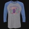 Unisex Triblend Three-Quarter Raglan T-Shirt Thumbnail