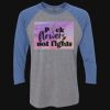 Unisex Triblend Three-Quarter Raglan T-Shirt Thumbnail