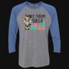 Unisex Triblend Three-Quarter Raglan T-Shirt Thumbnail