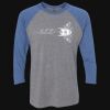 Unisex Triblend Three-Quarter Raglan T-Shirt Thumbnail