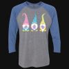 Unisex Triblend Three-Quarter Raglan T-Shirt Thumbnail