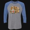 Unisex Triblend Three-Quarter Raglan T-Shirt Thumbnail