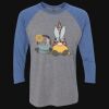 Unisex Triblend Three-Quarter Raglan T-Shirt Thumbnail