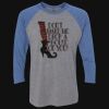 Unisex Triblend Three-Quarter Raglan T-Shirt Thumbnail