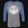 Unisex Triblend Three-Quarter Raglan T-Shirt Thumbnail