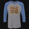 Unisex Triblend Three-Quarter Raglan T-Shirt Thumbnail