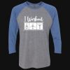 Unisex Triblend Three-Quarter Raglan T-Shirt Thumbnail