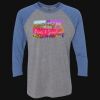 Unisex Triblend Three-Quarter Raglan T-Shirt Thumbnail