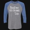 Unisex Triblend Three-Quarter Raglan T-Shirt Thumbnail