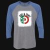 Unisex Triblend Three-Quarter Raglan T-Shirt Thumbnail