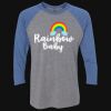 Unisex Triblend Three-Quarter Raglan T-Shirt Thumbnail