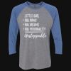 Unisex Triblend Three-Quarter Raglan T-Shirt Thumbnail