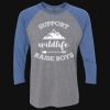 Unisex Triblend Three-Quarter Raglan T-Shirt Thumbnail