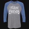 Unisex Triblend Three-Quarter Raglan T-Shirt Thumbnail