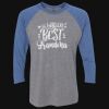 Unisex Triblend Three-Quarter Raglan T-Shirt Thumbnail