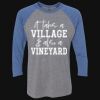 Unisex Triblend Three-Quarter Raglan T-Shirt Thumbnail