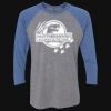 Unisex Triblend Three-Quarter Raglan T-Shirt Thumbnail